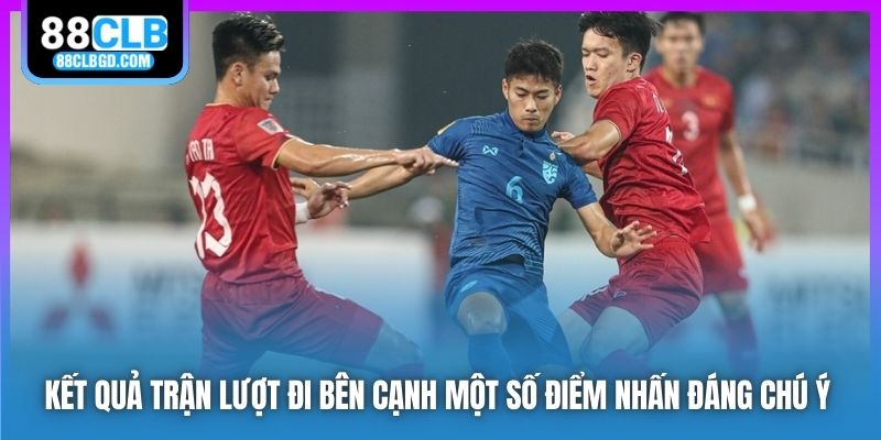 Kết quả trận lượt đi bên cạnh một số điểm nhấn đáng chú ý 