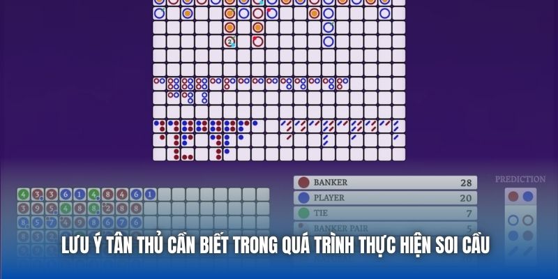 Lưu ý tân thủ cần biết trong quá trình thực hiện soi cầu 