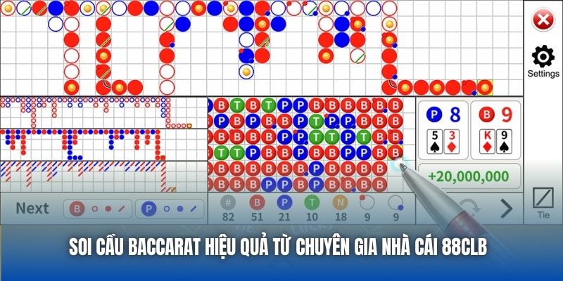 Soi Cầu Baccarat Hiệu Quả Từ Chuyên Gia Nhà Cái 88CLB